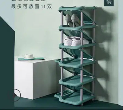 Shoe rack dormitory simple door shoe cabinet economical multi-layer household narrow and space-saving storage artifact