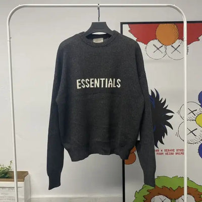 Essentials Knitted Pullover Kanye West Hooded Men's and Women's Sweater Trend Streetwear Oversized Casual Hoodies