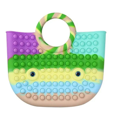 Kawaii Cute Bag Pops Fidget Toys Push Its Bubble Stress Reliever  Rainbow Simpl Dimmer Antistress Children Sensory Toys Backpack