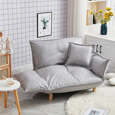 Convertible Adjustable Sofa Couch and Love Seat Japanese Furniture Fold Down Futon Sofabed Ideal for Living Room Bedroom Dorm