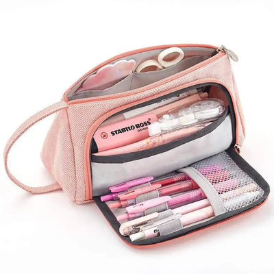 Large Capacity Pencil Case School Students Stationery Pen Storage Bag Supplies Pen Box Pencil Cases Office Stationary Supplies