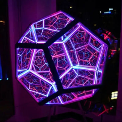 Infinity Dodecahedron Creative Cool Color Art Light Night Light Christmas Decoration Lights  Dream Light Starry Sky Lights