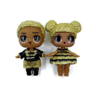 1 set Original LOLs Dolls Couple of Queen Bee 8cm Baby Sister with Clothes Outfit L.O.L Surprise Toy Girls Birthday Gift