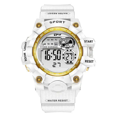 Fashion Women Digital Watches Jelly Transparent Color 5ATM Waterproof LED Back Light Chrono Alarm Sport Young Student