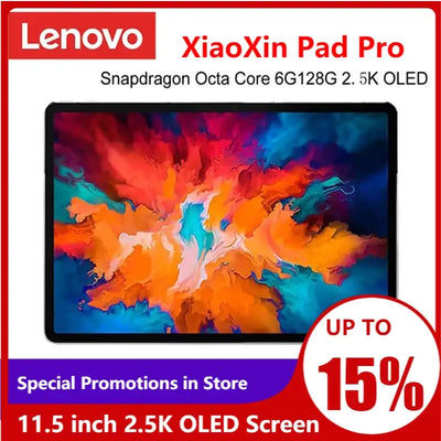 Global Firmware Lenovo XiaoXin Pad P11 Pro Snapdragon Octa Core 6GB RAM 128GB 11.5 inch 2.5K OLED Screen Tablet Android 10