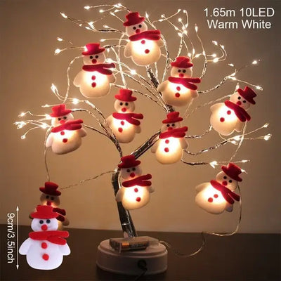LED Snowman Christmas Tree LED Garland String Light Christmas Decoration For Home Fairy light Christmas Ornament Natal New Year