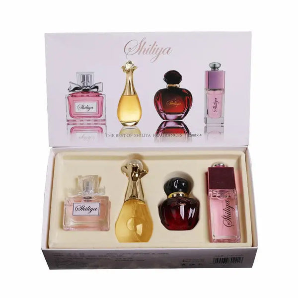 4pcs/Set Women perfume Mysterious fresh and elegant light fragrance antiperspirants parfum female gift box