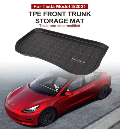 Trunk Mat for Tesla Model 3 TPE Car Front Rear Waterproof  Wearable Protective Pad Storage Mats Pads Easy Clean Model3 New