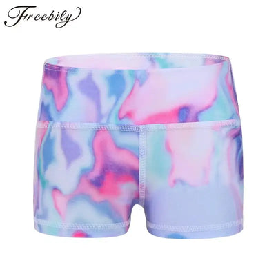Kids Girls Ballet Dance Booty Shorts Sports Gym Workout Yoga Cycling Running Activewear Shorts Childrens Dancing Clothes