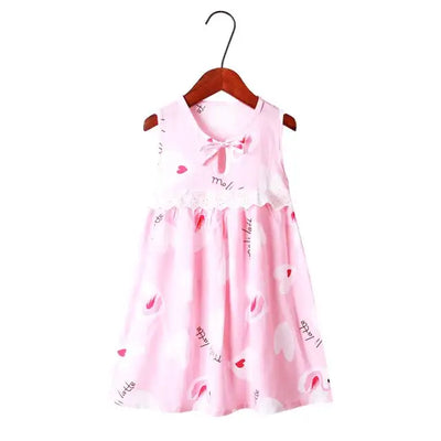 Childrens Layered Dress Girls Princess Dress Summer Fashion Casual Clothing Floral Knee-length Dance Clothes Promotion