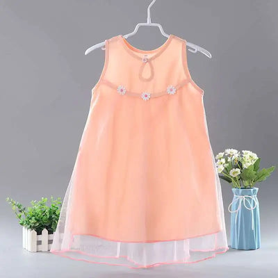 Dress Girls Summer New Beach Dress Childrens Clothing 2 of 7 Years Fashion Princess Dresses Kids Cute Casual Clothes Promotion