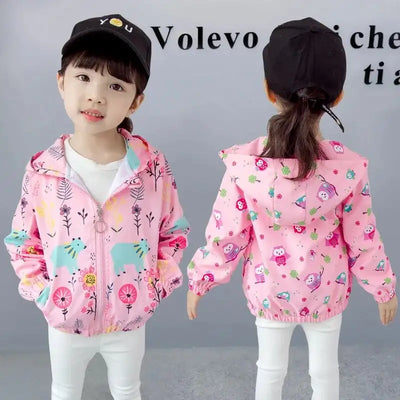 Kids Jacket For Girls Fashion Baby Clothes Hooded Childrens Jacket Coat For Girl Baby Clothes Toddler Baby Girl Clothes