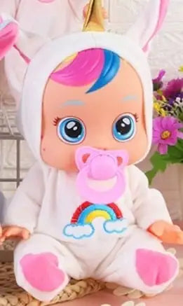 3D Silicone 8 Inch 10 Inch Simulation Rebom Baby Doll Crying Dolls Girl Toy Children Birthday Gift Toys Creative and Cute