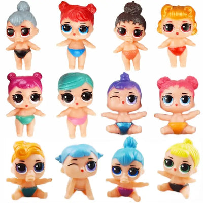 12pcs/set Lol Dolls Surprise Gift Baby Doll Girls Toys Doll Surprises Kids Gift Toys Cake Decoration Toys for Girls