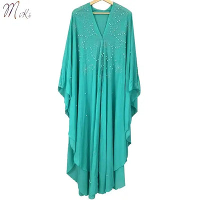 Open Abaya Dubai Turkey Muslim Hooded Dress Women Chiffon Kaftan Beads Luxury Cardigan Plus Size Islamic Clothing