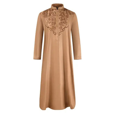 Muslim Islamic Clothing Men Jubba Thobe Print Zipper Kimono Long Robe Saudi Musulman Wear Abaya Caftan Islam Dubai Arab Dressing