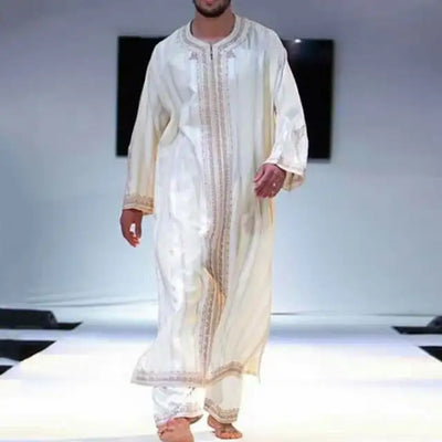 Muslim Men Jubba Thobe Dubai Islamic Clothing Kimono Long Robe Saudi Musulman Wear Abaya Caftan Islam Dubai Arab Dressing Mens