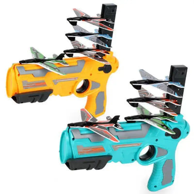 New Airplane Launcher Bubble Catapult Plane Toy Airplane Toys For Kids Plane Catapult Gun Shooting Game Toys Outdoor Sport Toys