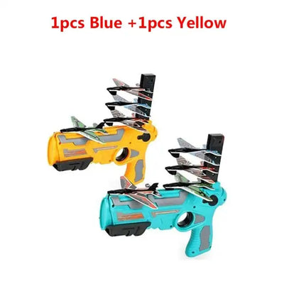 New Airplane Launcher Bubble Catapult Plane Toy Airplane Toys For Kids Plane Catapult Gun Shooting Game Toys Outdoor Sport Toys