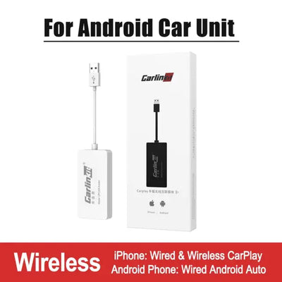 LoadKey & Carlinkit Wireless CarPlay Adapter Wired Android Auto Dongle for modify Android Screen Car Ariplay Smart Link IOS15