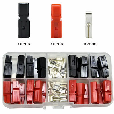 16Pairs/Box 45A Power Connector Plug  PP45 Red Black Solar Panel 32pcs Contacts For Solar Caravan Boat
