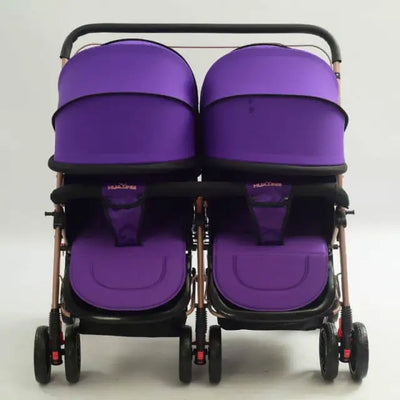 Twin Baby Stroller Light Folding Cart Children Can Sit Can Lying Trolley Double Stroller Pram Baby Twins  Stroller Lightweight