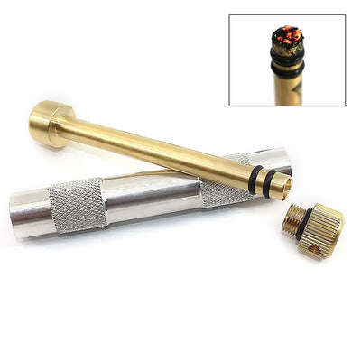 Outdoor Camping Piston Fire Starter Tube Flame Maker Fire Starter Tube Air Compression Torch Emergency Survival Tool Newest